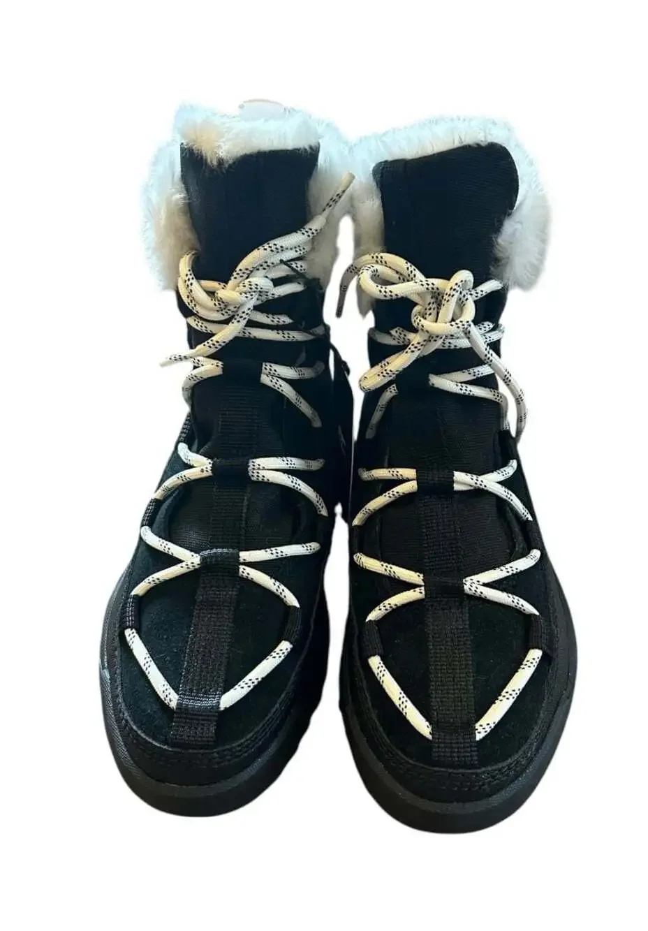 Sorel Women's ONA RMX Glacy Waterproof Faux Fur Boots, Black/Sea Salt